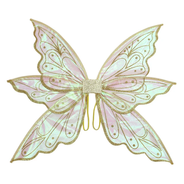 Shiny Edge Butterfly Fairy Wings Flower Elf Wings with Elastic  Shoulder,Straps