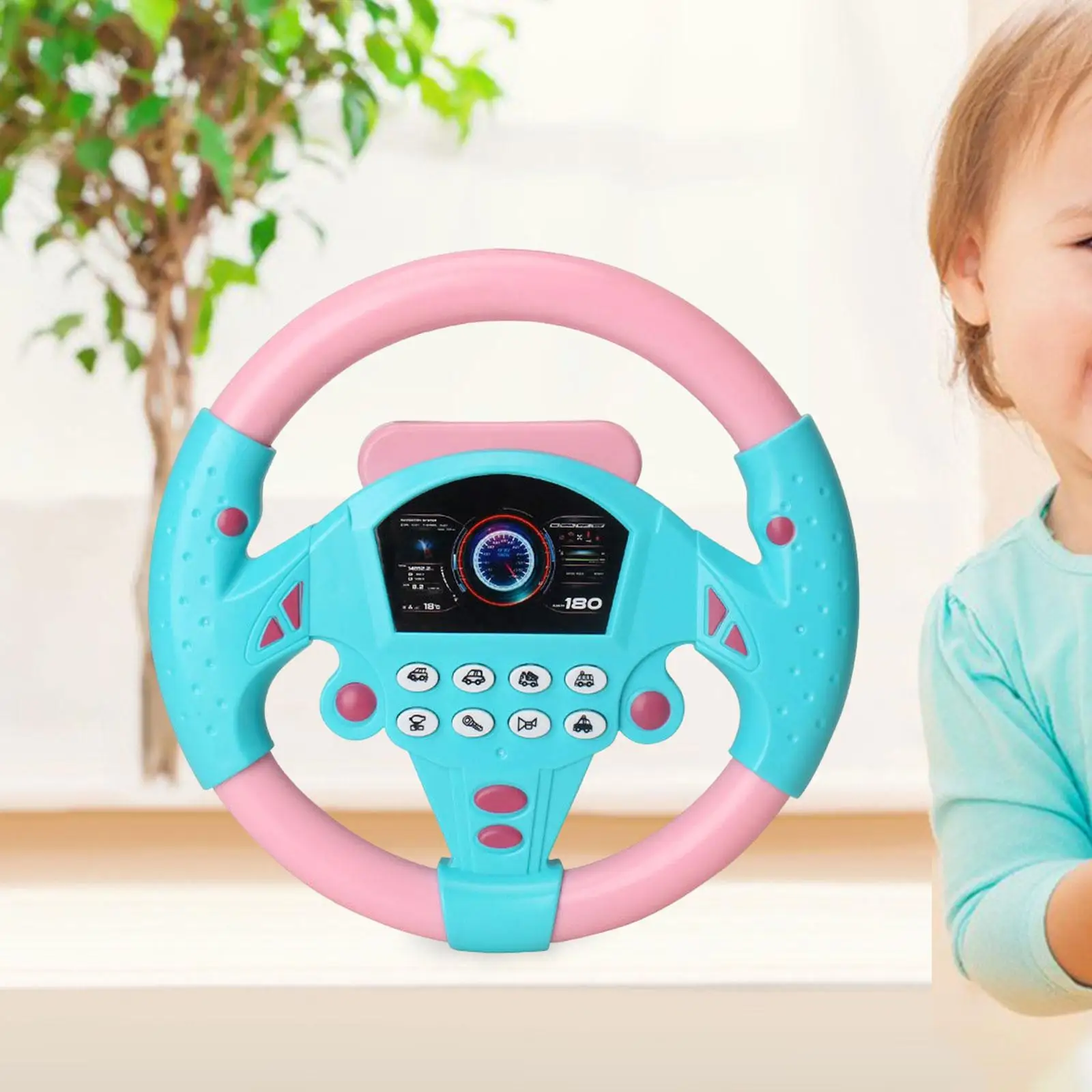 Simulation Driving Wheel Toy Educational Learning Toy for Boys Children Kids Toddlers