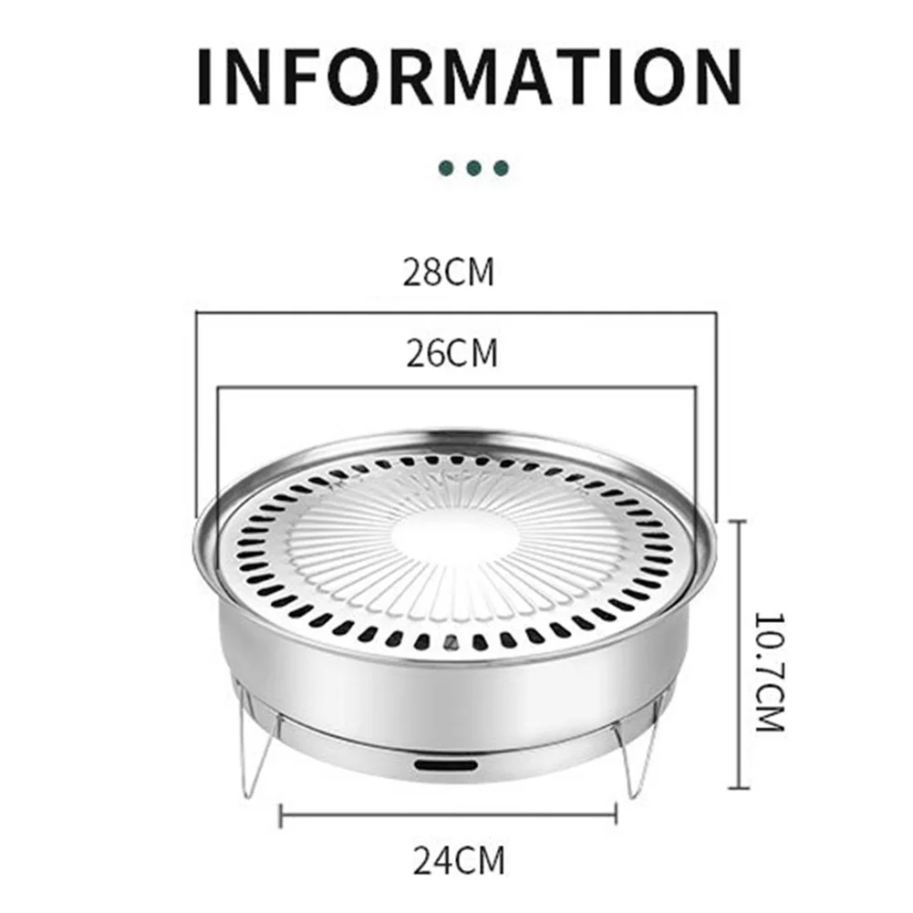 Title 8, Einfache tragbare Edelstahl Grill Grills Abnehm...