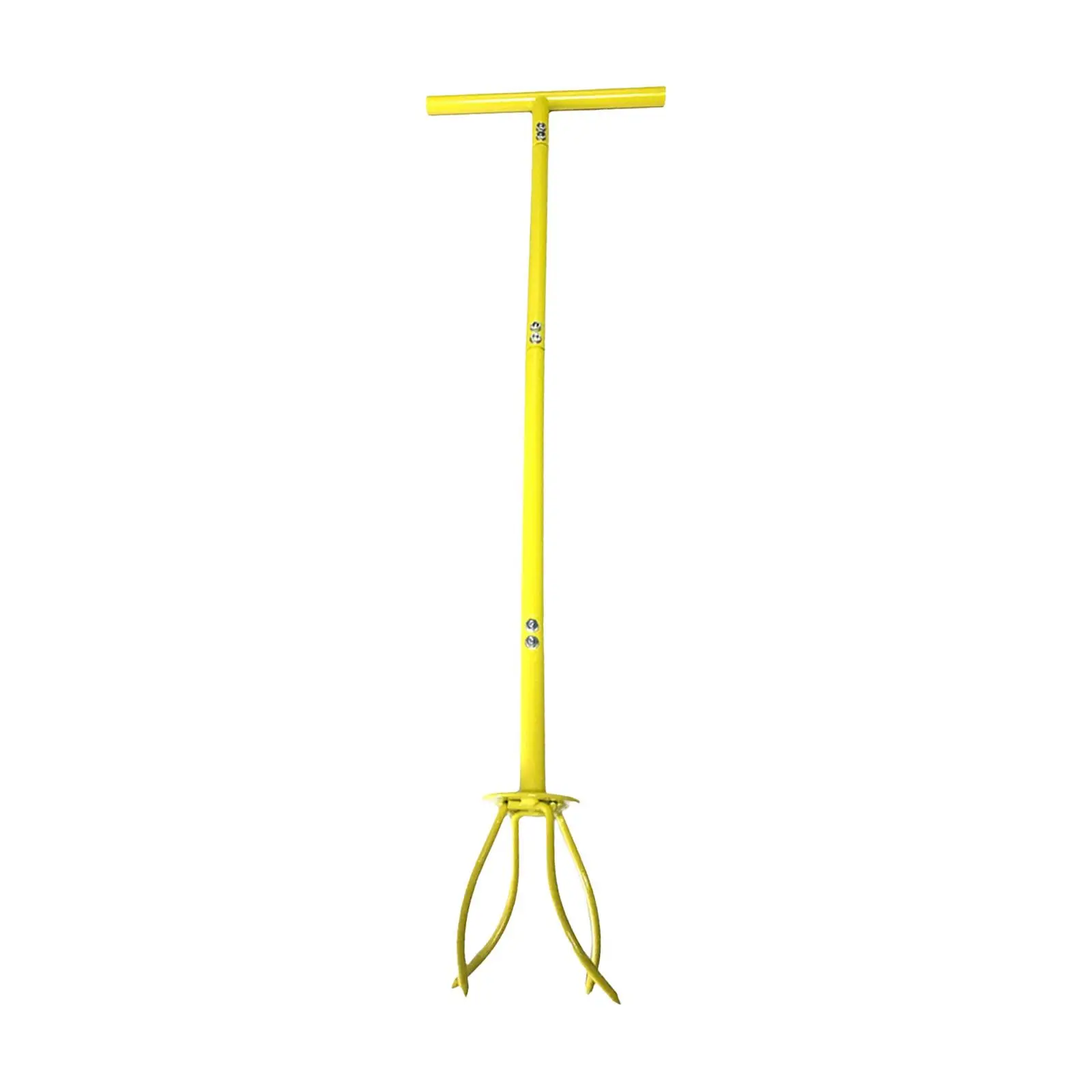 Manual Hand Tiller Heavy Duty No Bending for Narrow and Wide Areas Detachable with Adjustable Shaft Gardening Hand Twist Tiller