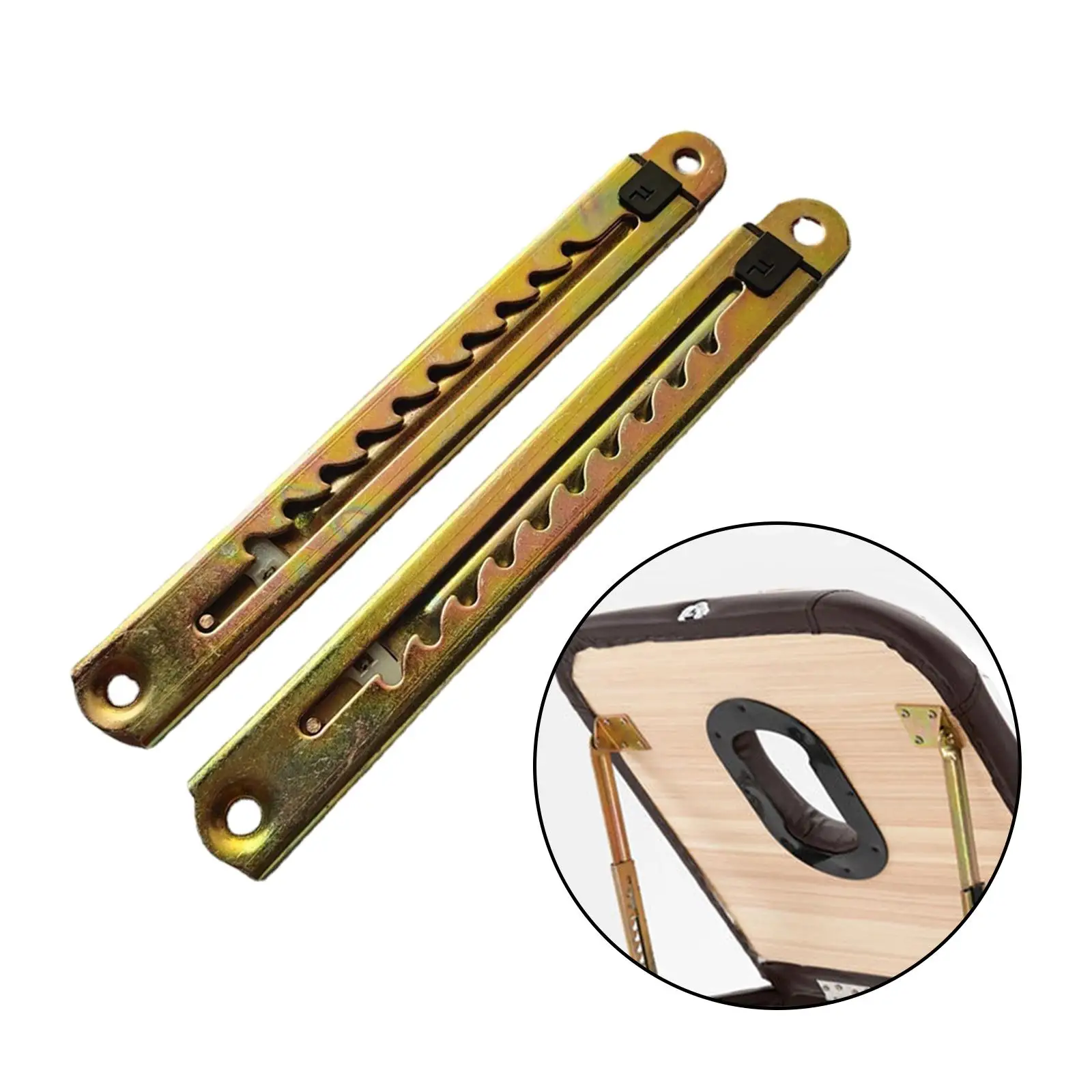 2Pcs Adjustable Lift Hinges Lift Up Support for Bed Furniture Accessory