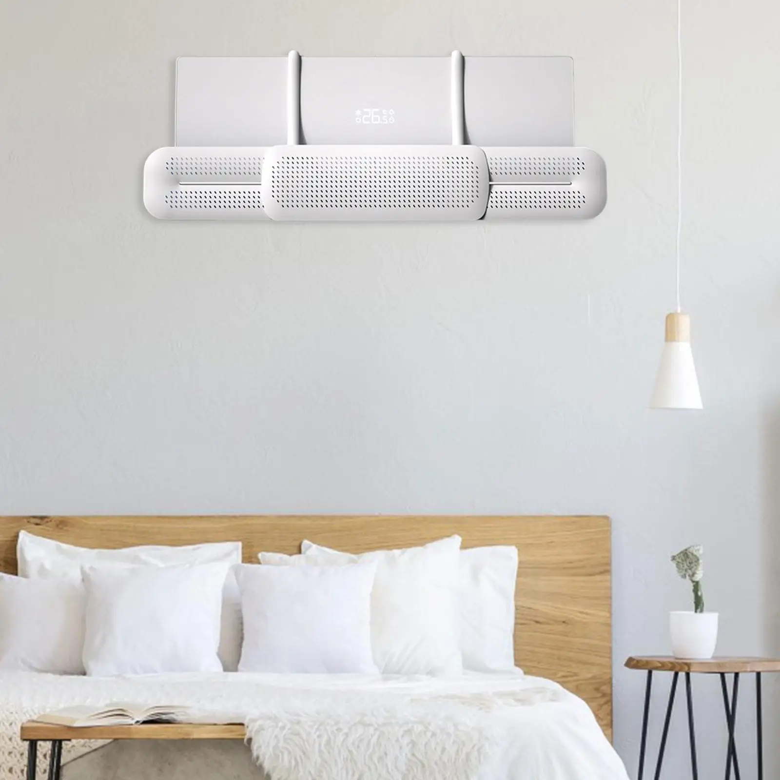 Retractable Air Conditioner Air Deflector Telescopic Anti Wind Baffles Hanging for Living Room Office Bedroom Confinement Dorm