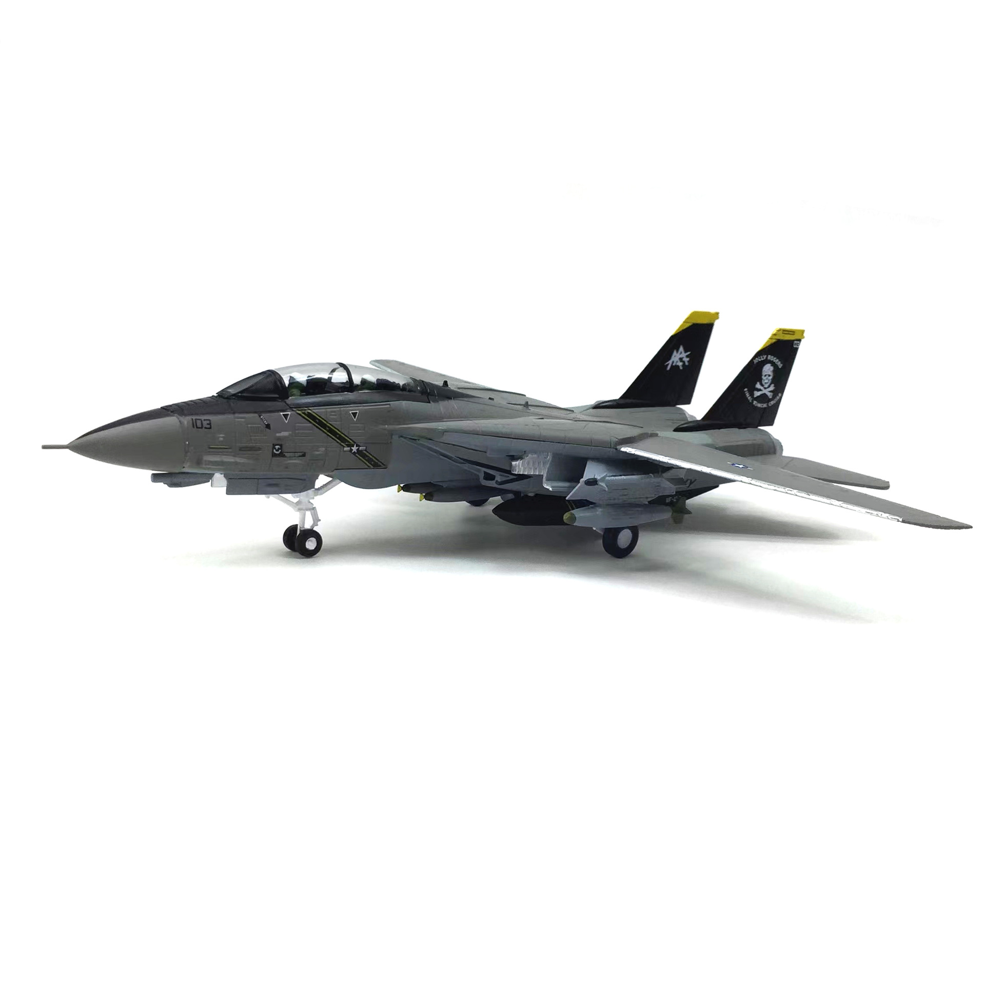 Модель литая самолета в масштабе 1/100, игрушки Grumman F-14 Tomcat  Fighter, литье под давлением, металлический самолет для подарочной  коллекции, для мальчиков, для обучения детей | AliExpress