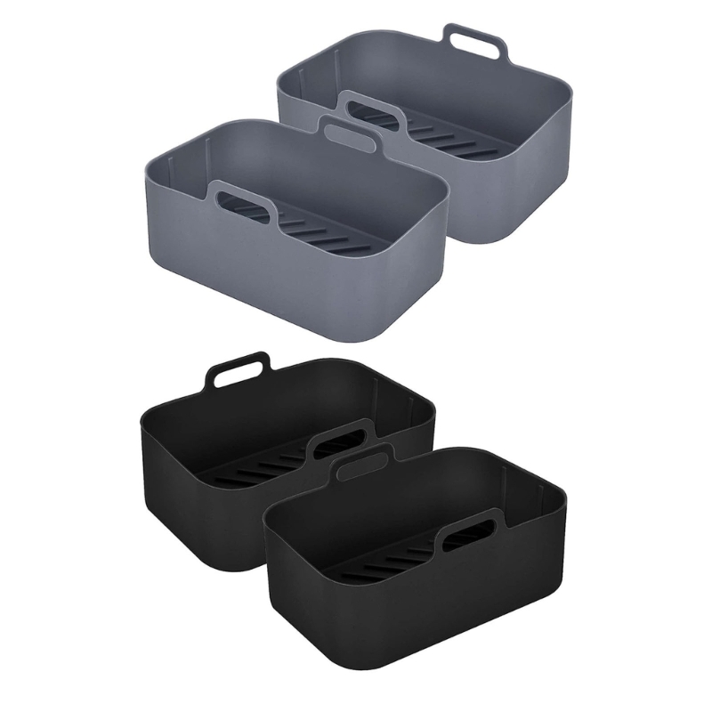 Description Picture 2 of itemBasket Mold Reusable Oven Baking Tray Non-stick Pizza Grill Pan N0PF