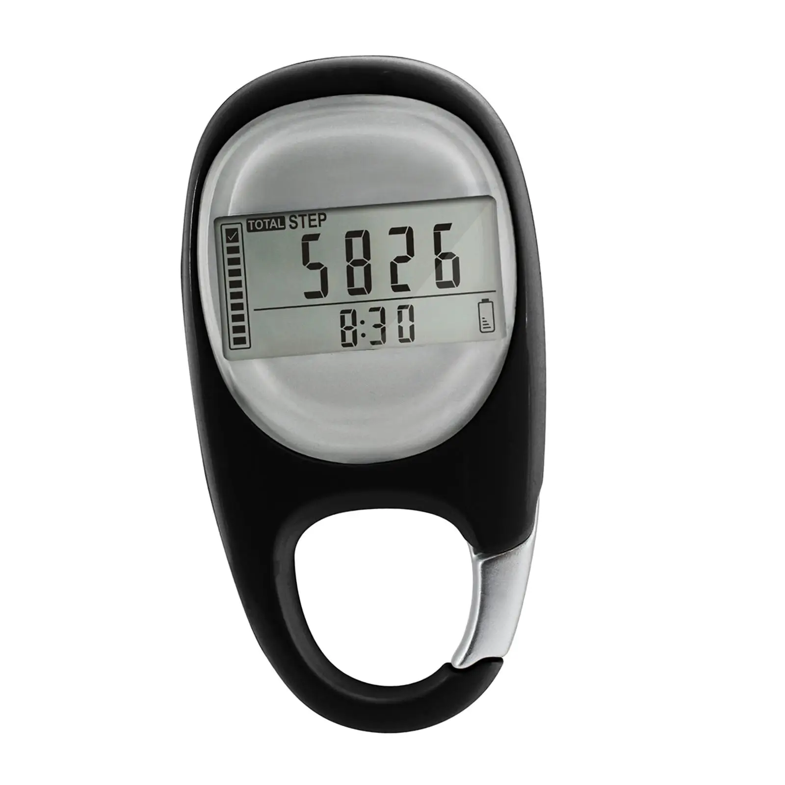 Multifunctional Walking 3D Pedometer with Clip Fitness Equipment Walk Motion