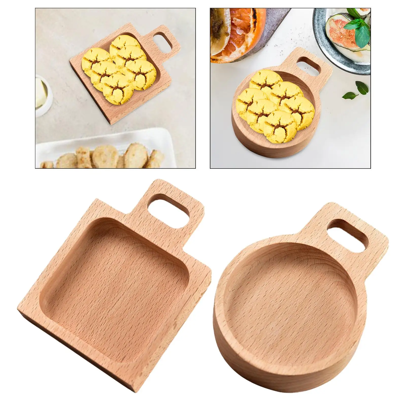 Dip Bowl Reusable Japanese Style Wooden Ketchup Saucer Sauce Dish Condiment Container for Appetizer Kitchen BBQ Salad Tomato