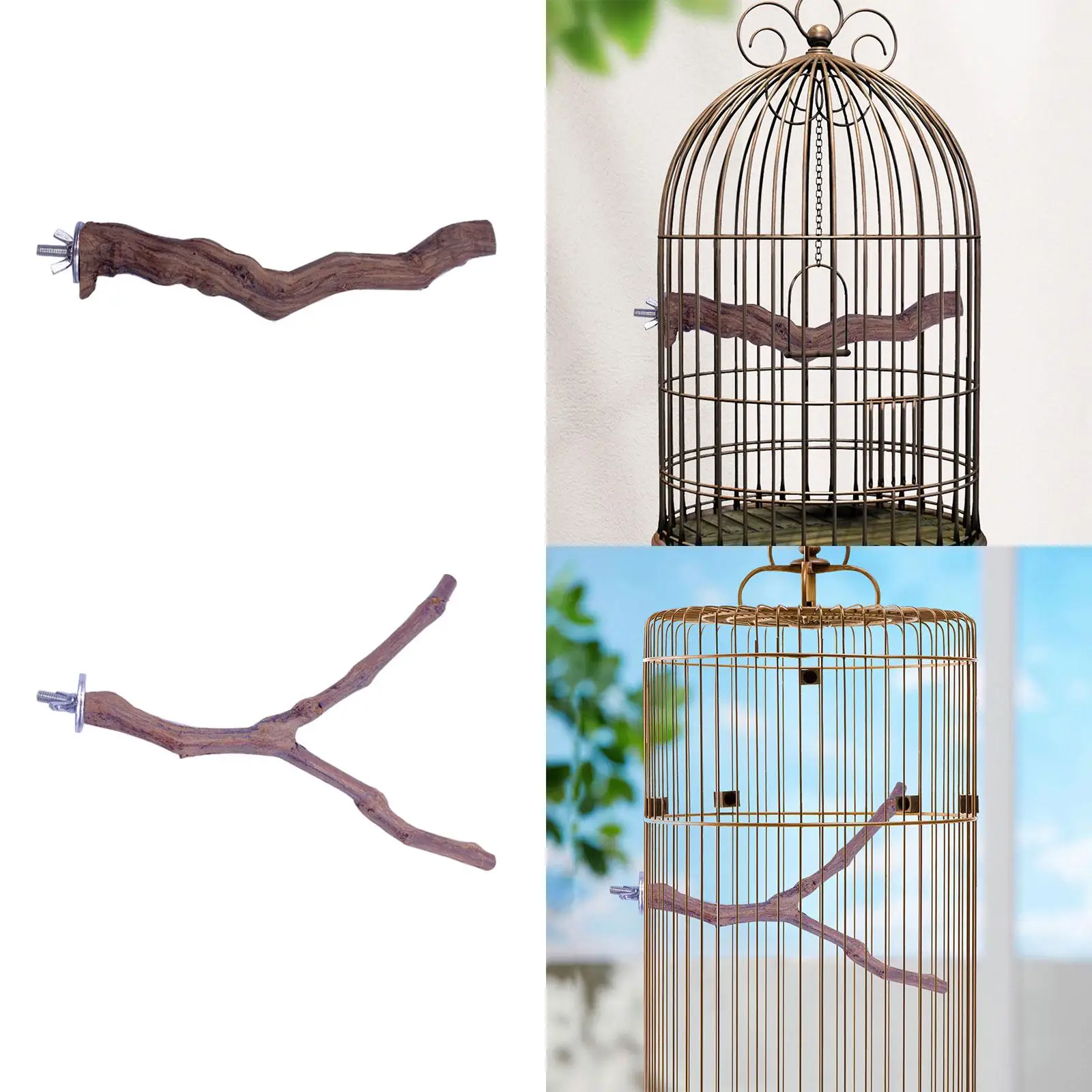 Bird Cage Branch Playing Climb Pet Bird Toys for Cockatiels Macaws Budgies