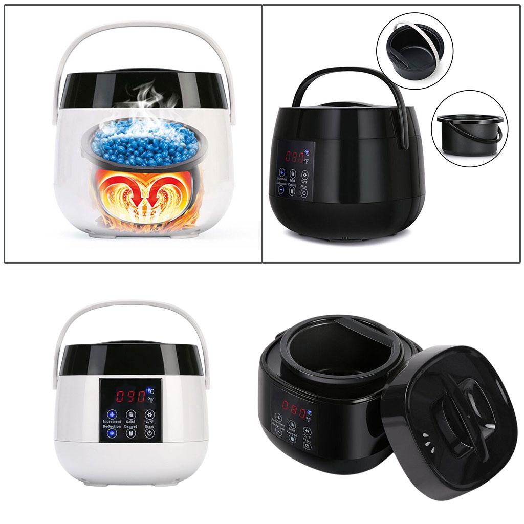 Professional Wax Heater Hair Removal LED Display 500cc Electric Smart Waxing Machine for Salon Eyebrow Facial Epilator Skin Care