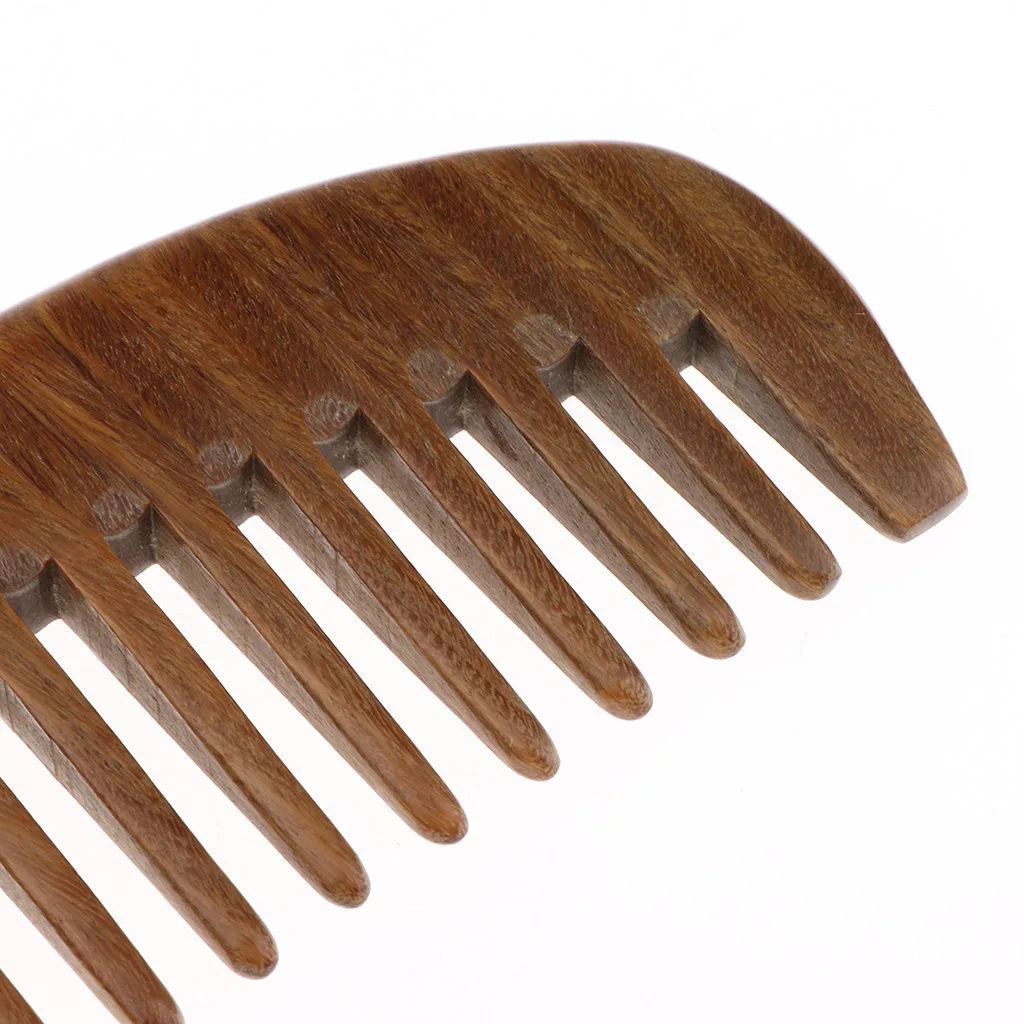 Detangling Hair Comb - Natural Der Wooden Comb for Curly Hair - No Static Comb for Scalp / Chest Massage / Treatment Guasha