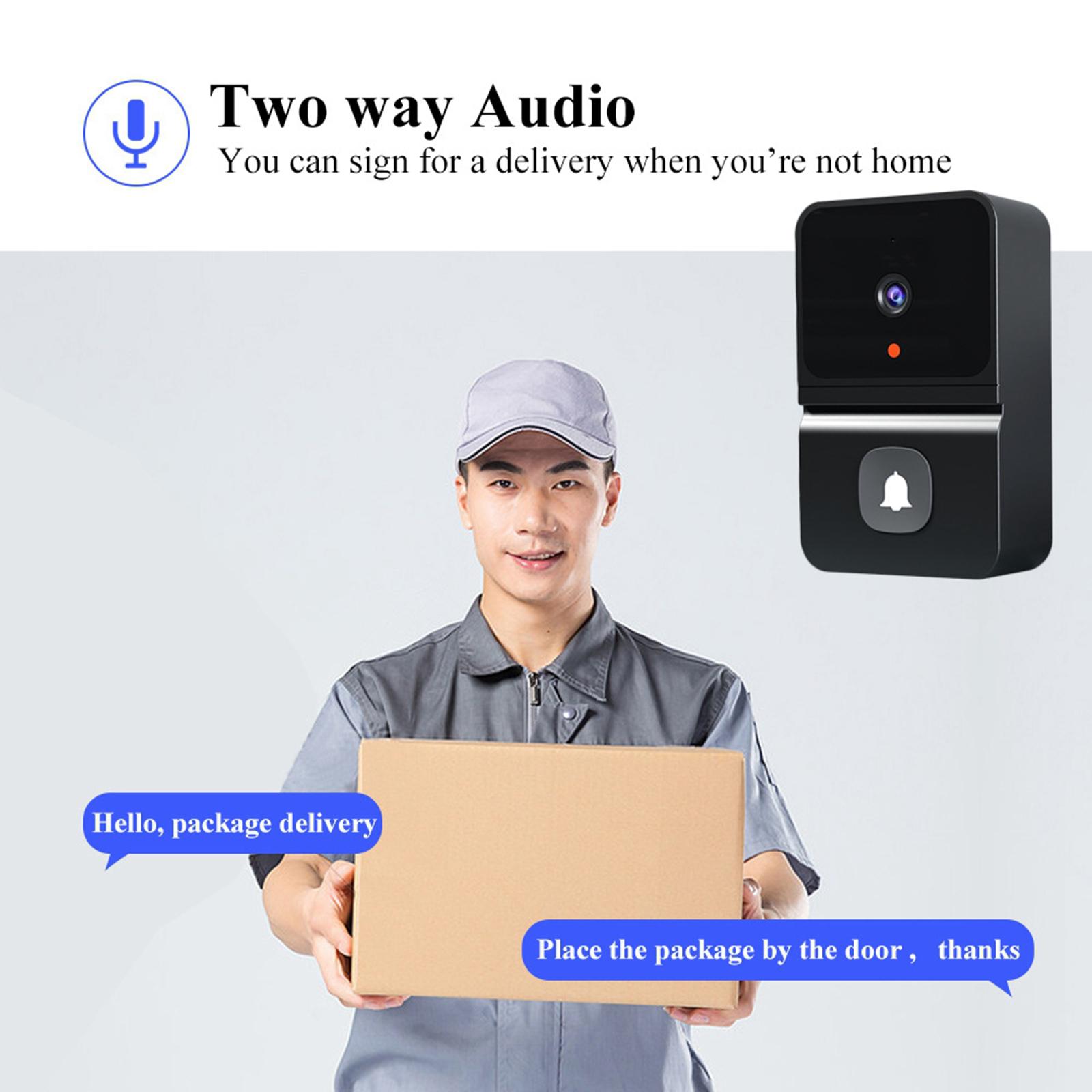 Intelligent Video Doorbell Door Camera Camera Bell with Dong Machine Camera for Apartments, Hotels, , Backyard