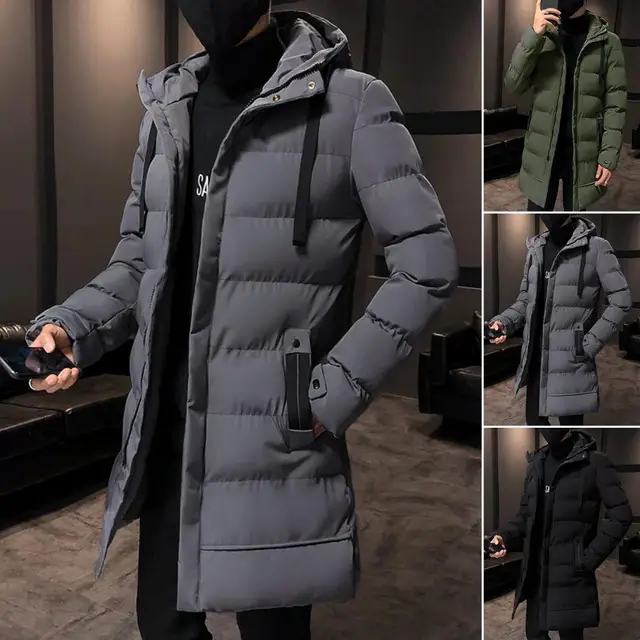 Piumini lunghi da uomo cappotti invernali Chaquetas con cappuccio Casual  Winter parka giacca maschile di alta qualità in cotone imbottito parka  cappotti - AliExpress