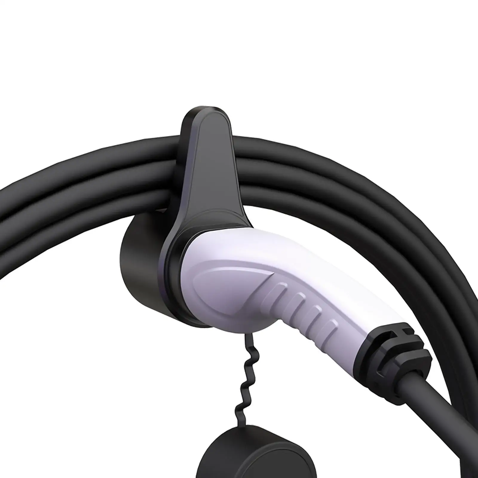 EV Charger Cable Holder for Type 2 Connector Dummy Socket EU Plug Mount Charging Station Waterproof
