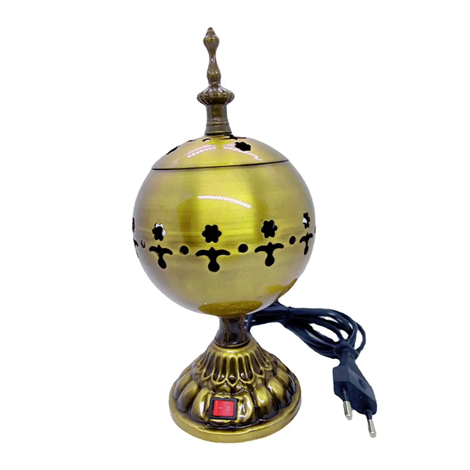 Incense Burner 12cm Height Arabian Bakhoor Mubkhara Craft Zen Middle East Incense Diffuser for Gift Decor Aromatherapy Ornament