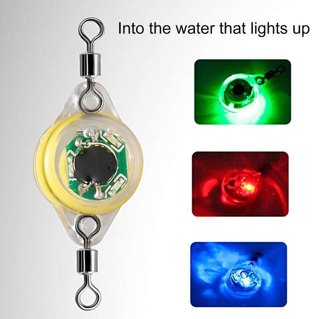 LED Fishing Lures Lights Fishing Spoons LED Lighted Baits Flasher