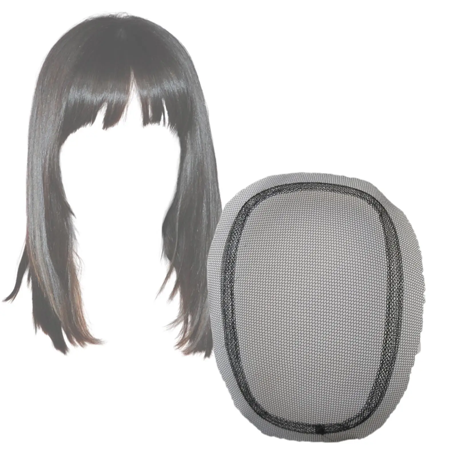 Wig Net Bottom Hair Net Wig Foundation Net for Wig Accessory Making Hair Bun Women Girls - 9x14cm 