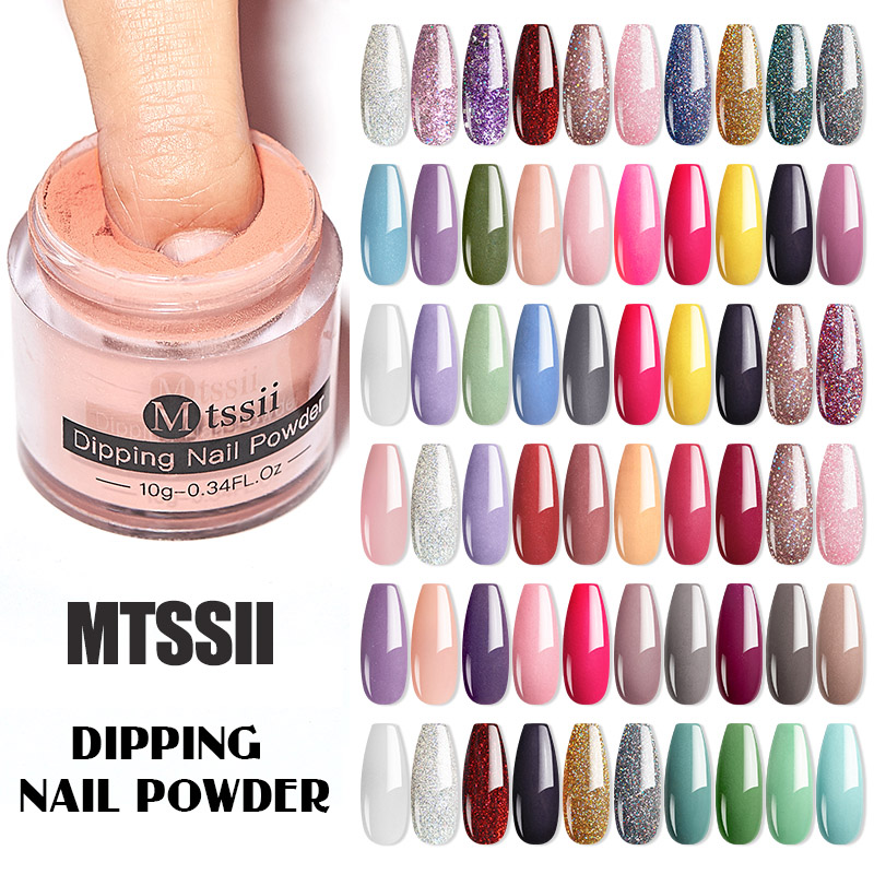 Best of Mtssii Dipping Powder Acrylic Powder Dip Powder Nails No Need Lamp Cure Natural Dry Long Lasting Nails Glitter Manicure Nail Art Reviews & Tips