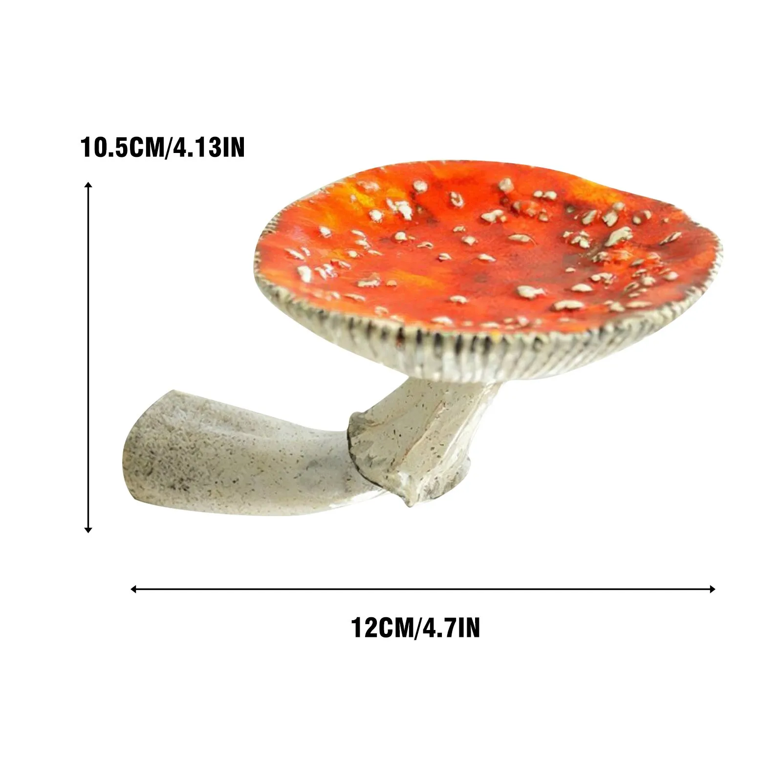 Mushroom Hanging Shelf Resin Wall Floating Shelf Amanita Mushroom Shape Home Decor Ornaments for Wall Hanging Shelves 2022