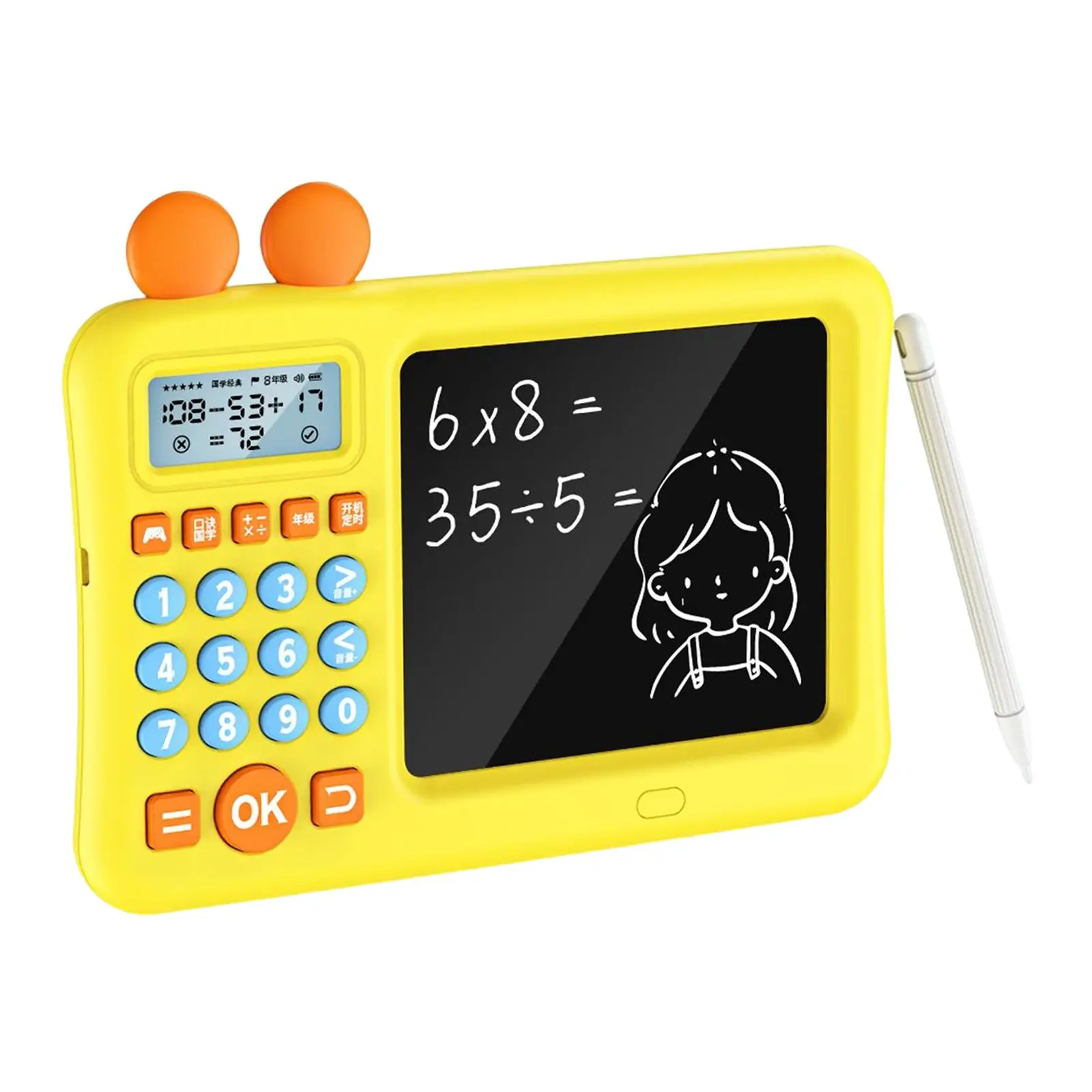 autootor Portable Maths Teaching Calculator with Writing Board for Children