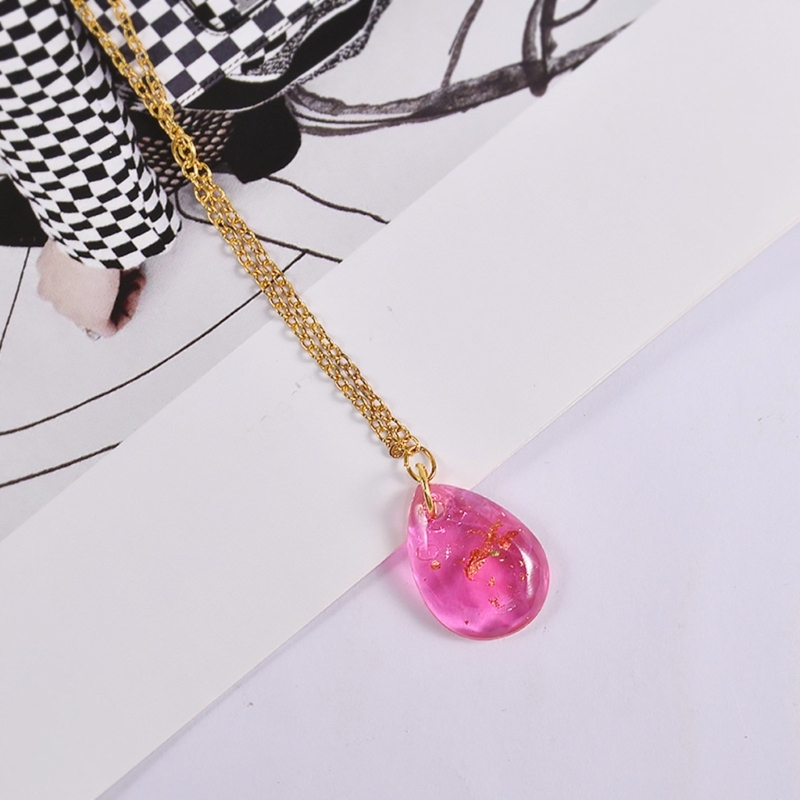 Oval Resin Mold Silicone Pendant Water Drop Mold DIY Jewelry Casting Molds for Epoxy Resin Earrings Keychain Necklace