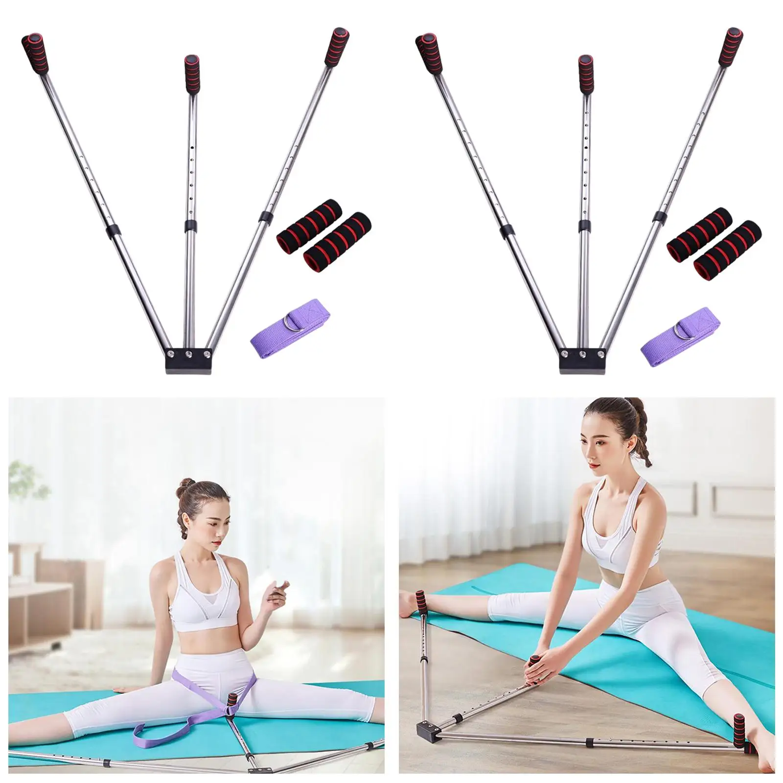 3 Bar Leg Stretcher Exercise Leg Flexibility Hamstring Device Leg Split Stretching Machine for Gymnastics Ballet Martial Arts