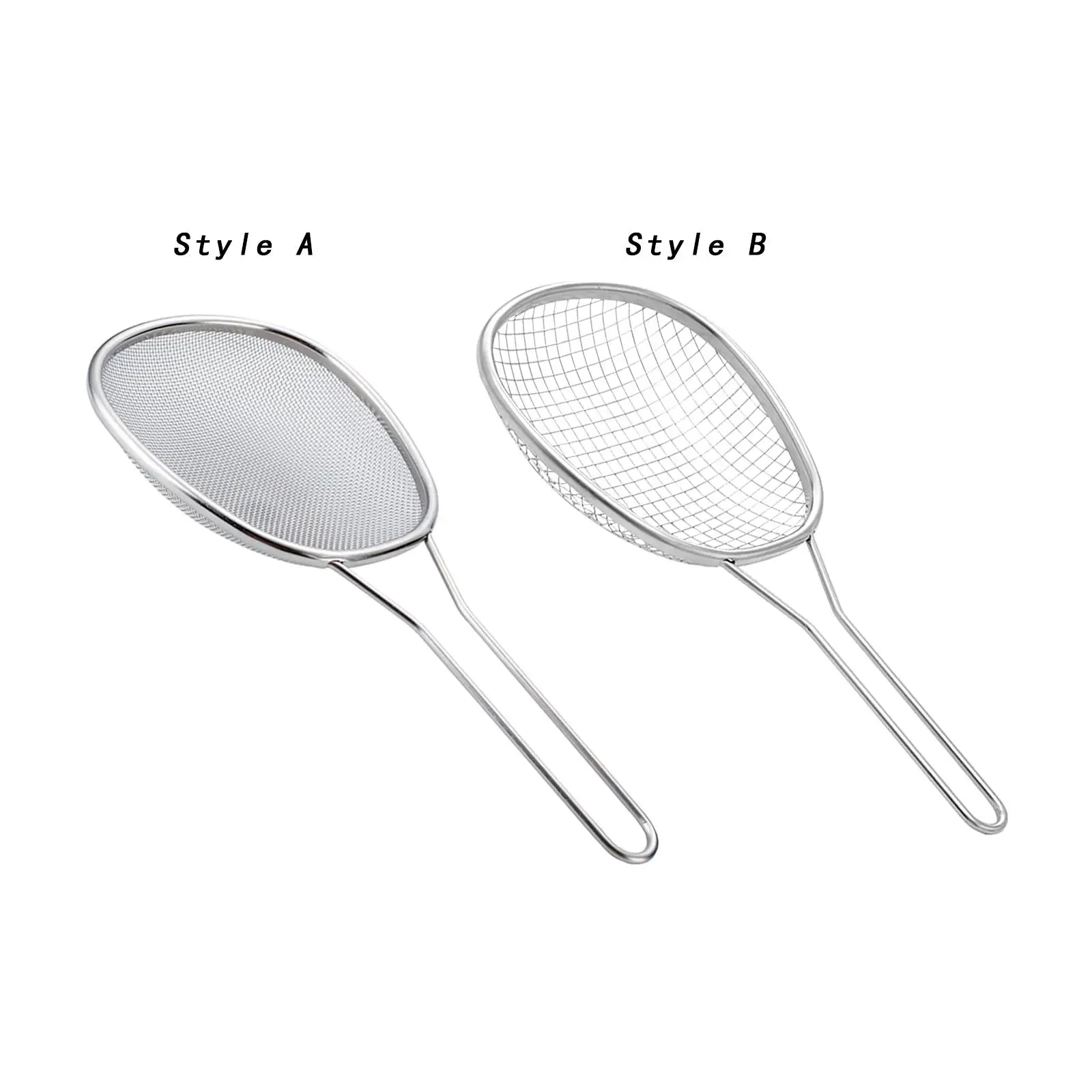 Stainless Steel Mesh Strainer with Non Slip Handles Tea Coffee Juice Strainer Food Strainer for Tea Food Oil Sifting Flour Juice