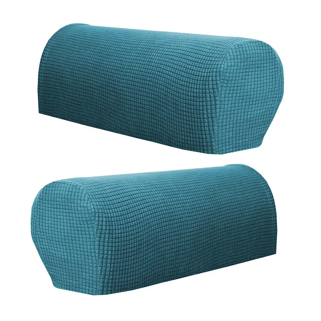 2 Pieces Sofa Armrest Covers Non-slip Furniture Settee Couch Arm Slipcover
