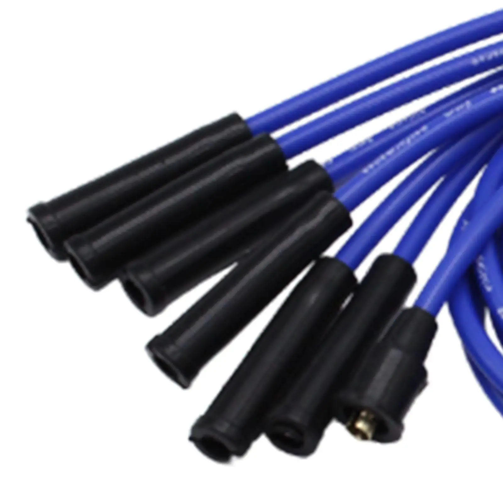 8mm HT Leads Blue Spark Plug Wires Set for 6 Cylinder Durable Premium