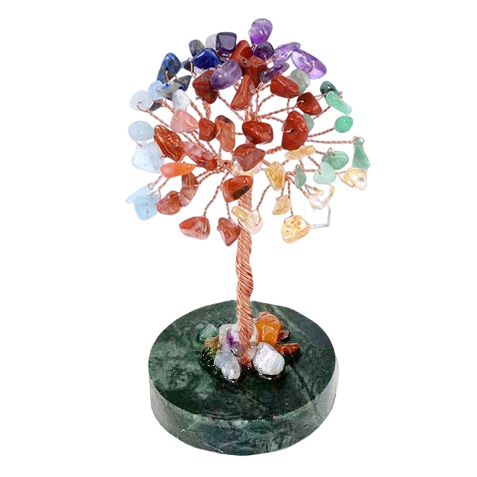 Feng Shui Tree Ornament Desktop Decoration Photo Props Scene Layout Handcraft Art Decor with Base Figurines for Indoor Wedding