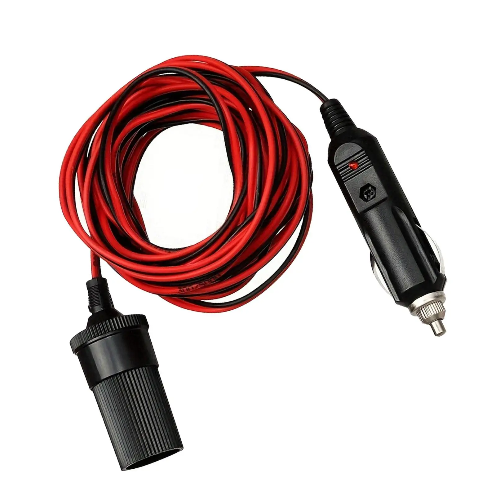 Car Cigarette Lighter Plug Extension Cable Accessories Easy Installation 12V