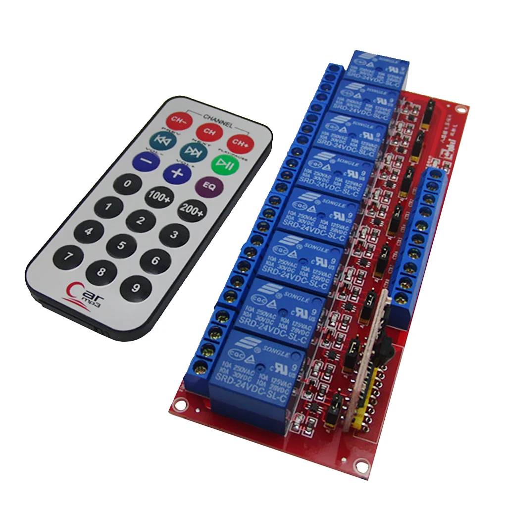 12V 8 Channel Relay Module  with Optocoupler  Level Trigger for   