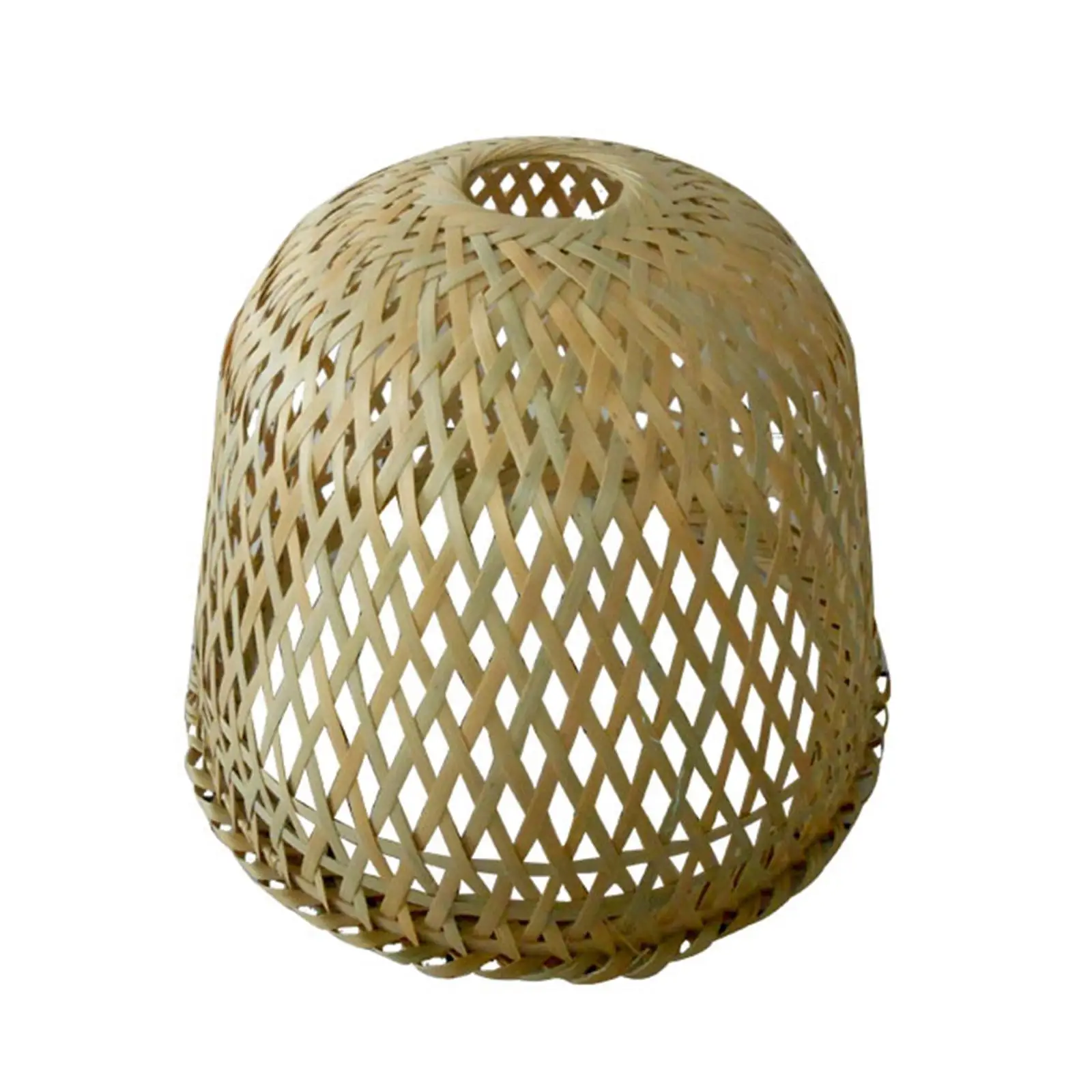 Bamboo Lamp Shade Ceiling Light Shade Fitting Handmade Weaving Lanterns Bulb Guard for Dining Room Restaurant Decorative