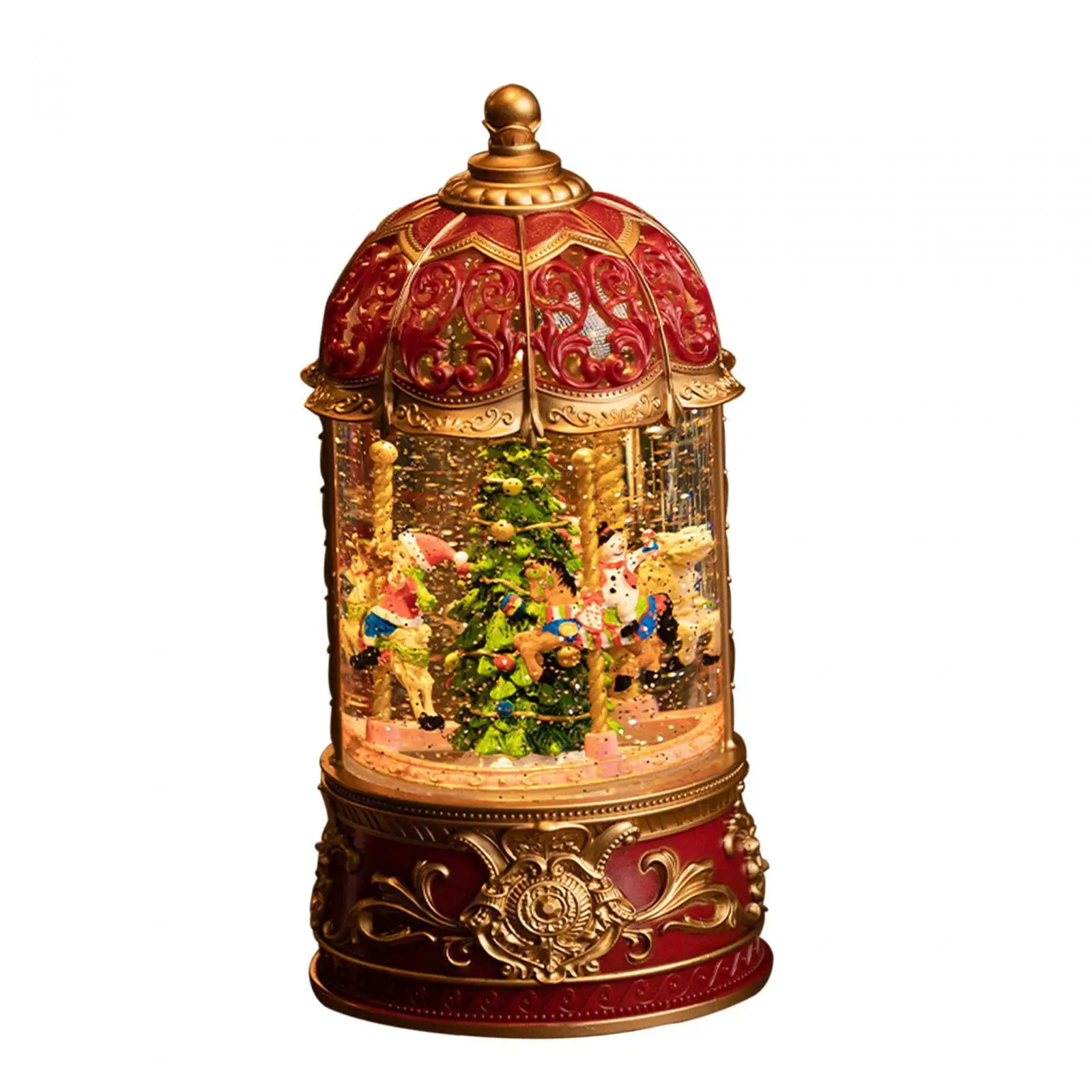 Lighted Musical Box Birthday Ornaments Decorative Desktop Christmas Lantern