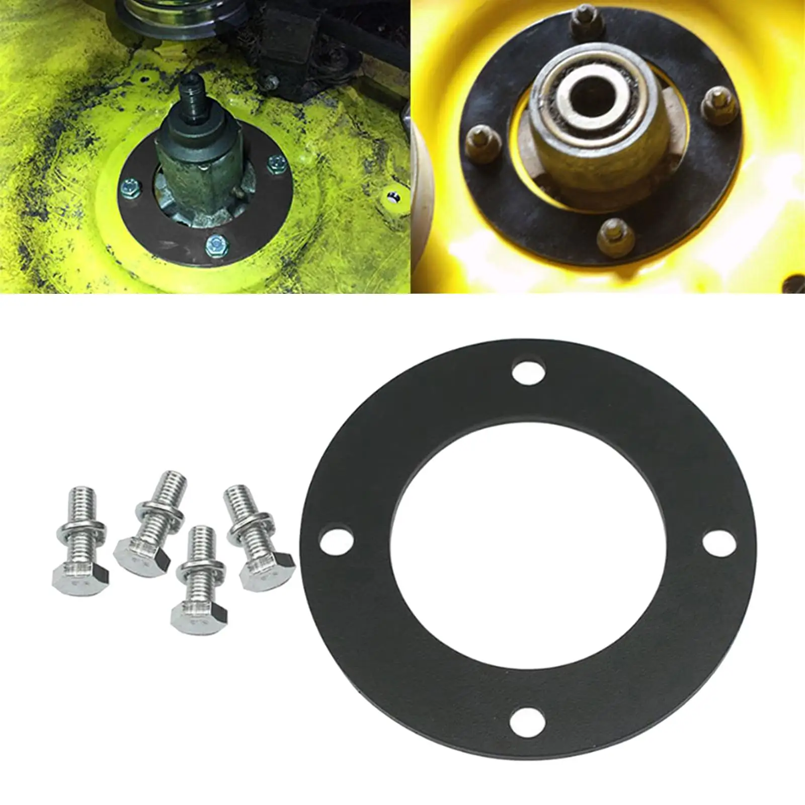 3/16 inch Plate Steel Deck Spindle Repair Ring Lawn Mower Engine Parts with Bolt Garden Tool for 42