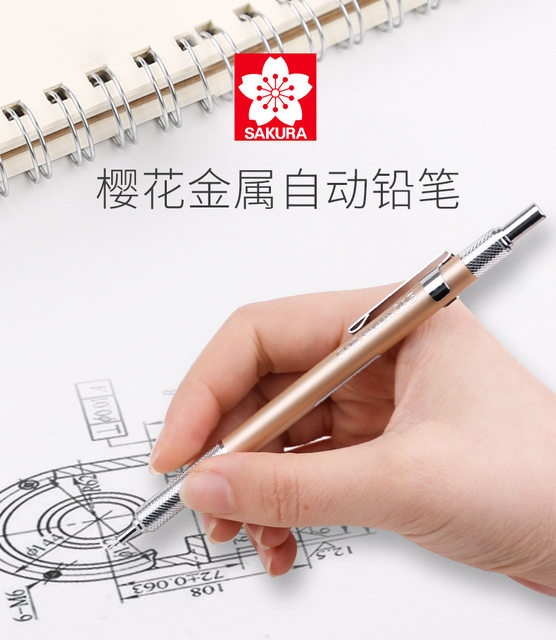 Japan Sakura 305 Metal Mechanical Pencils 0.5mm 0.3mm Pencil