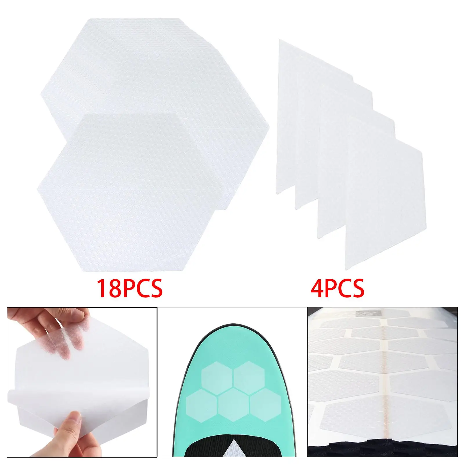Surfboard Traction Pads,  Tape, Foot Strap Waxless Adhesive Surf Deck Pads,  Surfboard Short Long Board Surfing Accessories