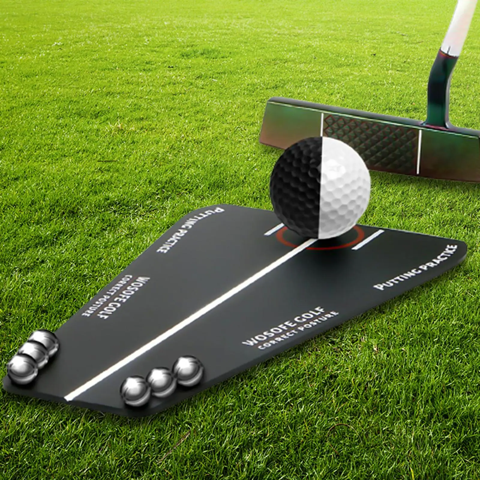 Golf Putting Swing Trainer Durable Indoor Outdoor Golf Putting Aid