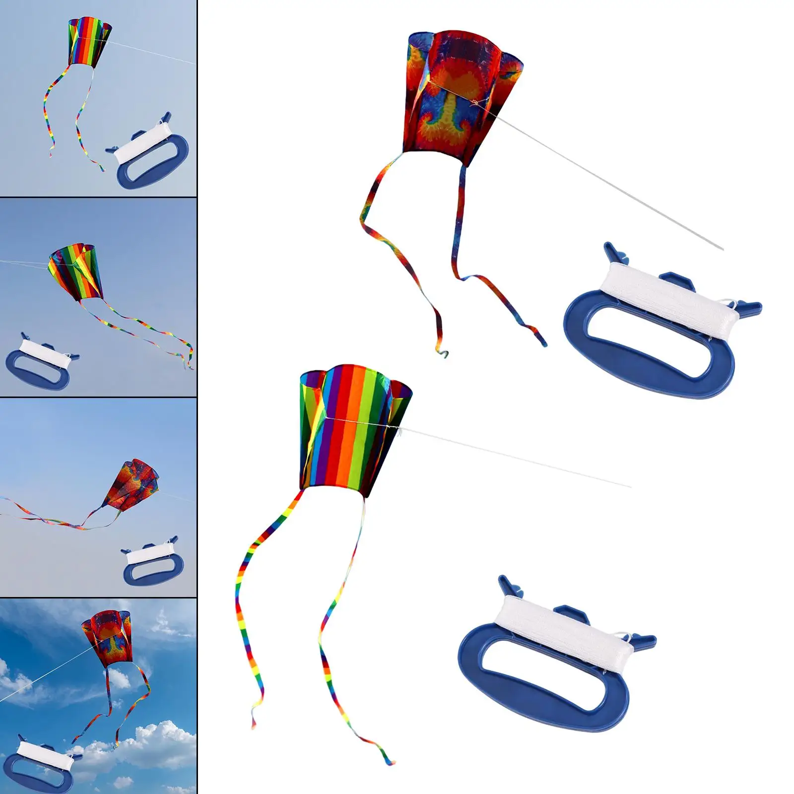 Rainbow Kite Outdoor Entertainment Sports for Kids Ages 4-8 Beginners Gifts