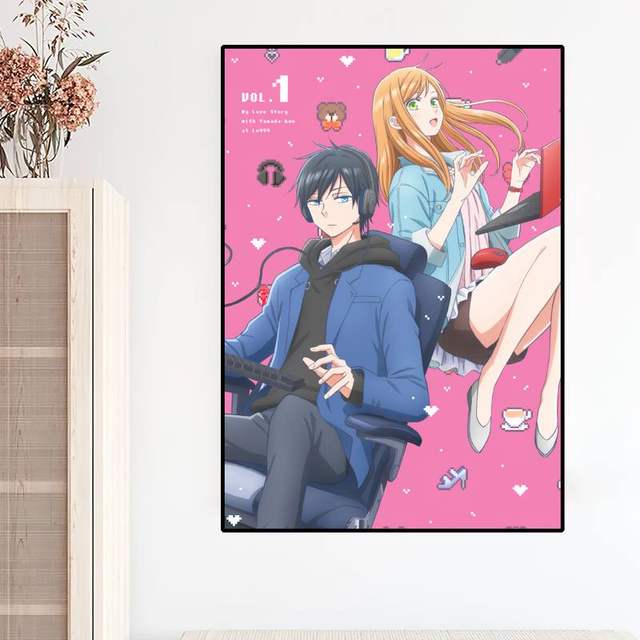 Anime Poster My Love Story with Yamada-kun at Lv999 Anime Poster (5) Canvas  Painting Posters And Prints Wall Art Pictures for Living Room Bedroom Decor  20x30inch(50x75cm) Frame-style : : Home