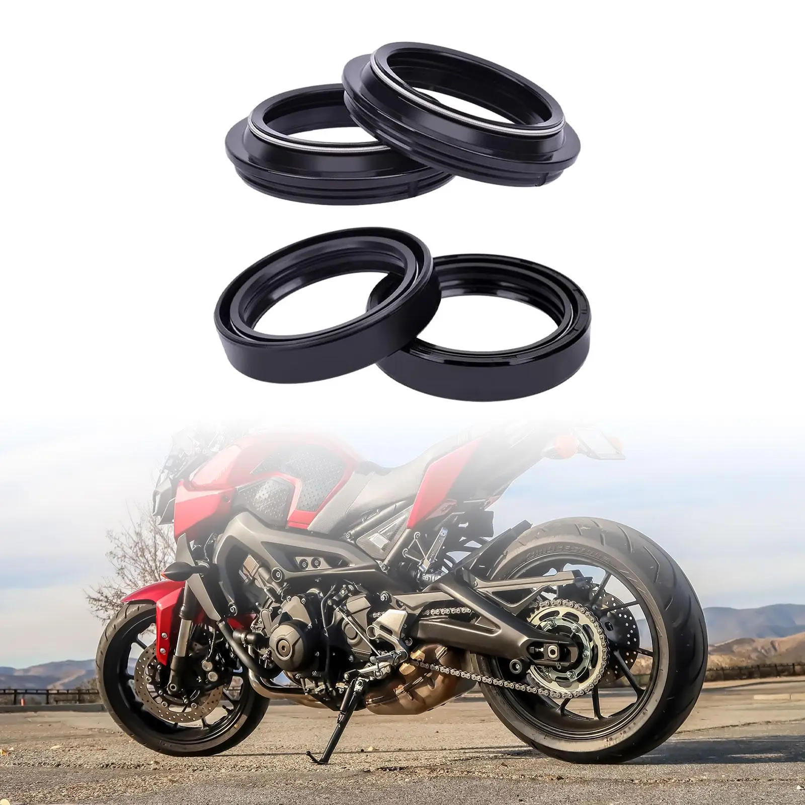 Front Fork Oil Seals and Dust Seals Professional for Honda CR250R 1995