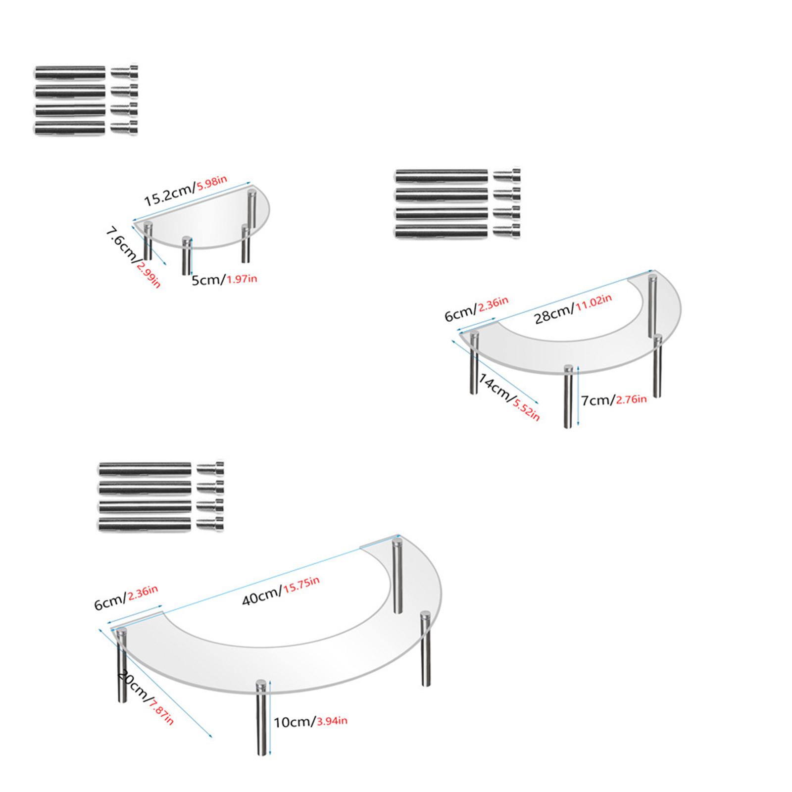 Acrylic Semicircle Round Cupcake Dessert Stand Acrylic Semicircle Dessert