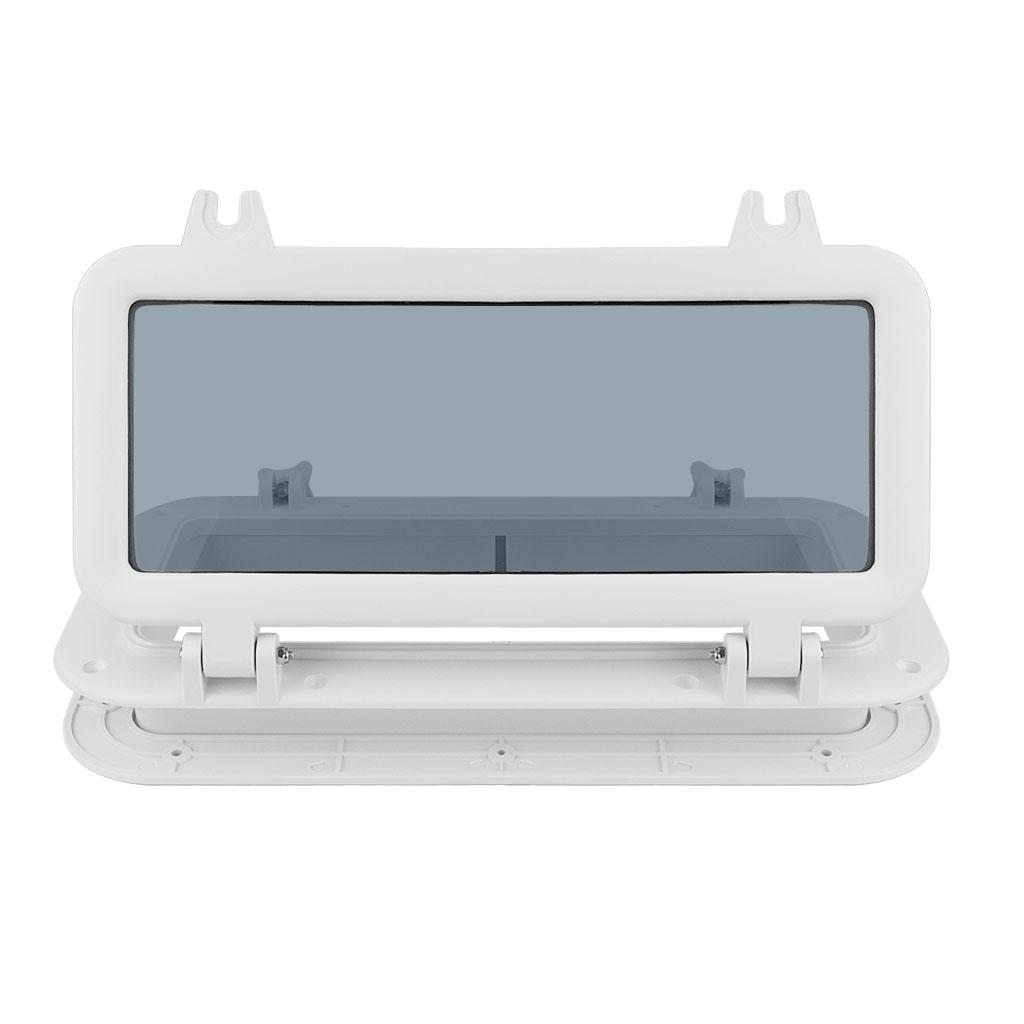 Boat Rectangular Porthole Window w/ ABS & 4mm - (White)