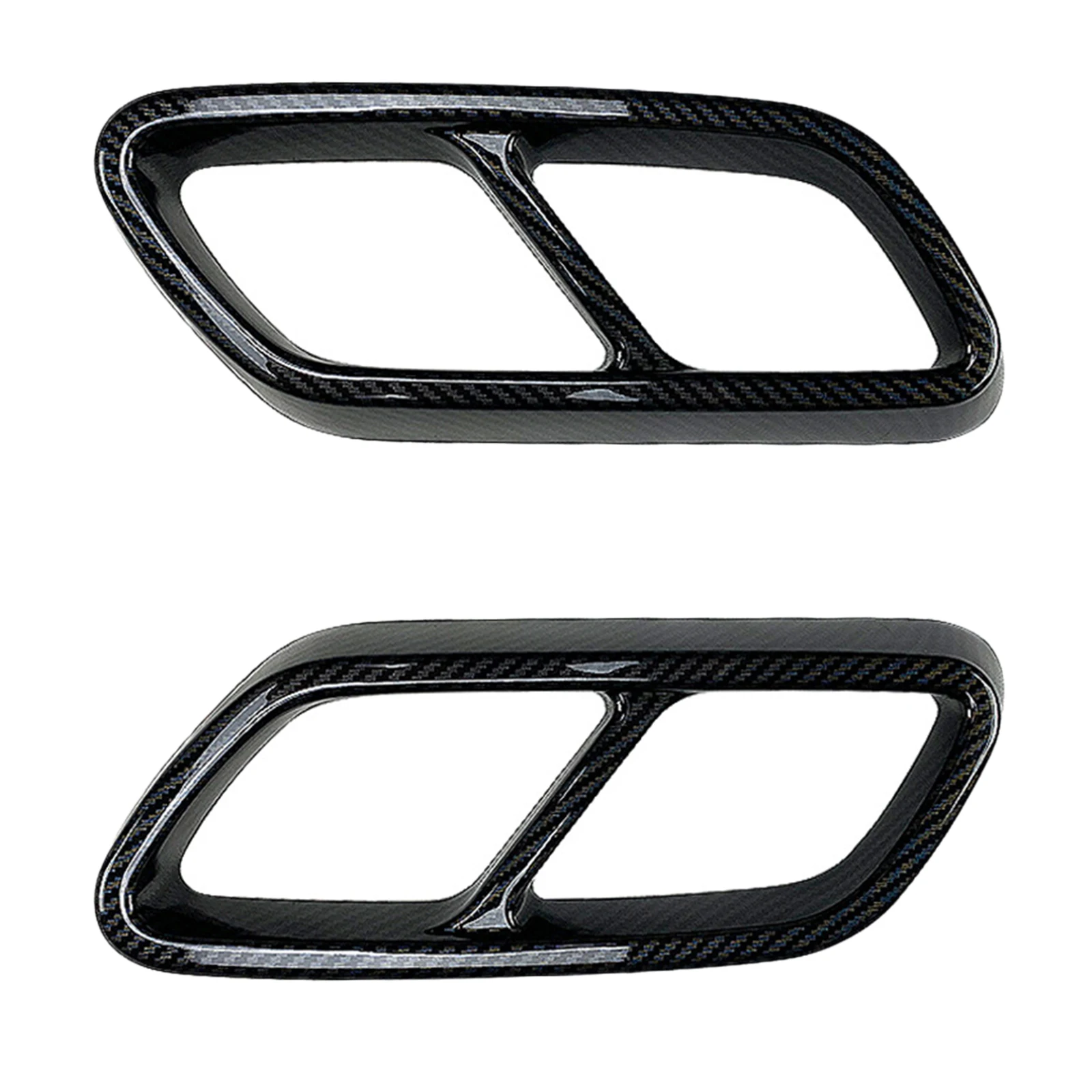 2Piece Exhaust Pipe Cover Trim Muffler Durable for x253 2015-2018 C GLC