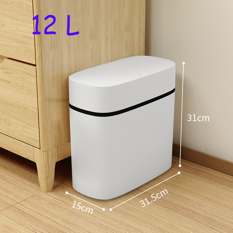 Title 25, 14L Bathroom Waste Bins Press type trash can wi...