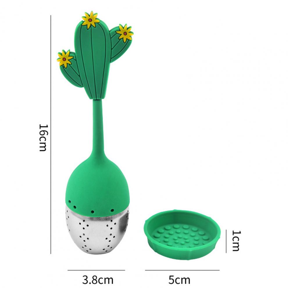 Infuseur à Thé En Silicone Dinosaure Mignon - Sans BPA, Lavable Au Lave-vaisselle, 10x6,6x5cm, Vert/jaune - 10