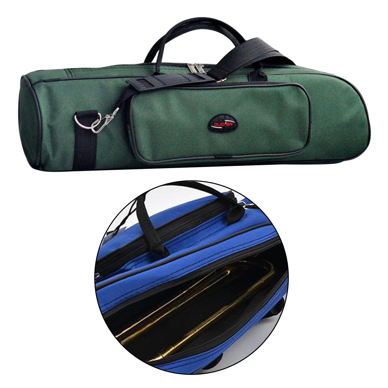 Travel Trumpet Carrying Gig Case 600D Oxford Zipper Shoulder Strap Bags