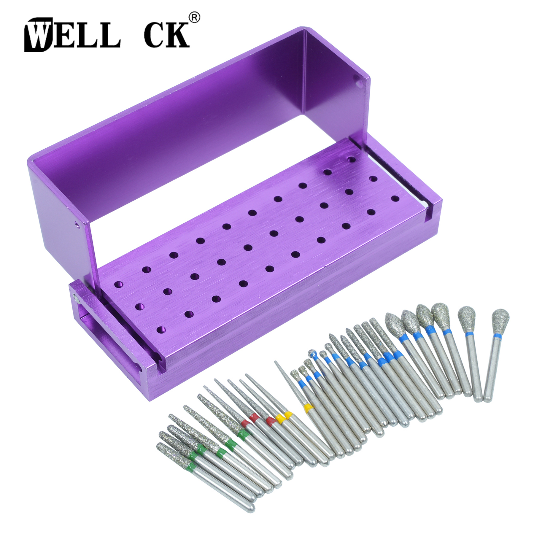 Best of 30pcs / Set Dental Diamond Burs Drill Disinfection Block High Speed Handpiece Burs Holder Aluminium Instrument Dentistry Tools Reviews & Tips