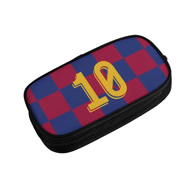 Kawaii Number 7 Soccer Pencil Cases for Girls Boys Large Storage