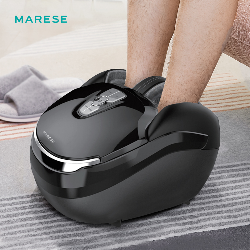 Best of MARESE Electric Foot Massager With Deep Vibration Heated Rolling Kneading Air Compression Massage Machine Healthy Gift Black Reviews & Tips