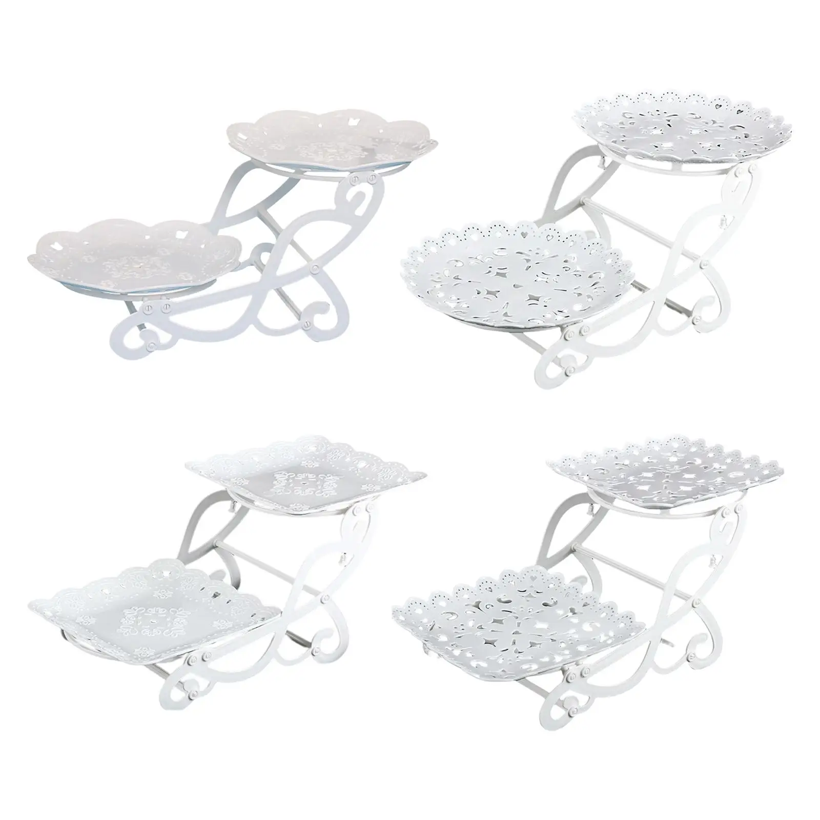 Cake Stand Dessert Serving Plate Appetizer Tray for Cupcake Afternoon Tea
