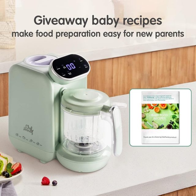 Baby Food Maker, 5 in 1 Baby Food Processor, Smart Control Multifunctional  Steamer Grinder with Steam Pot, Auto Cooking & Grinding, Baby Food Warmer